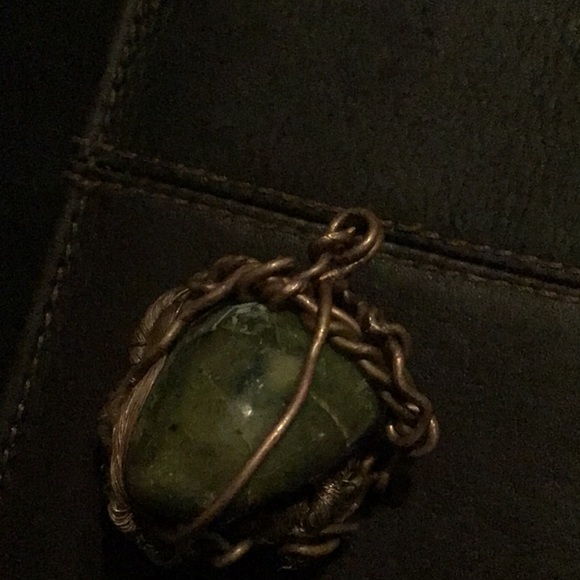 Green tree agate pendent only - Picture 3 of 4